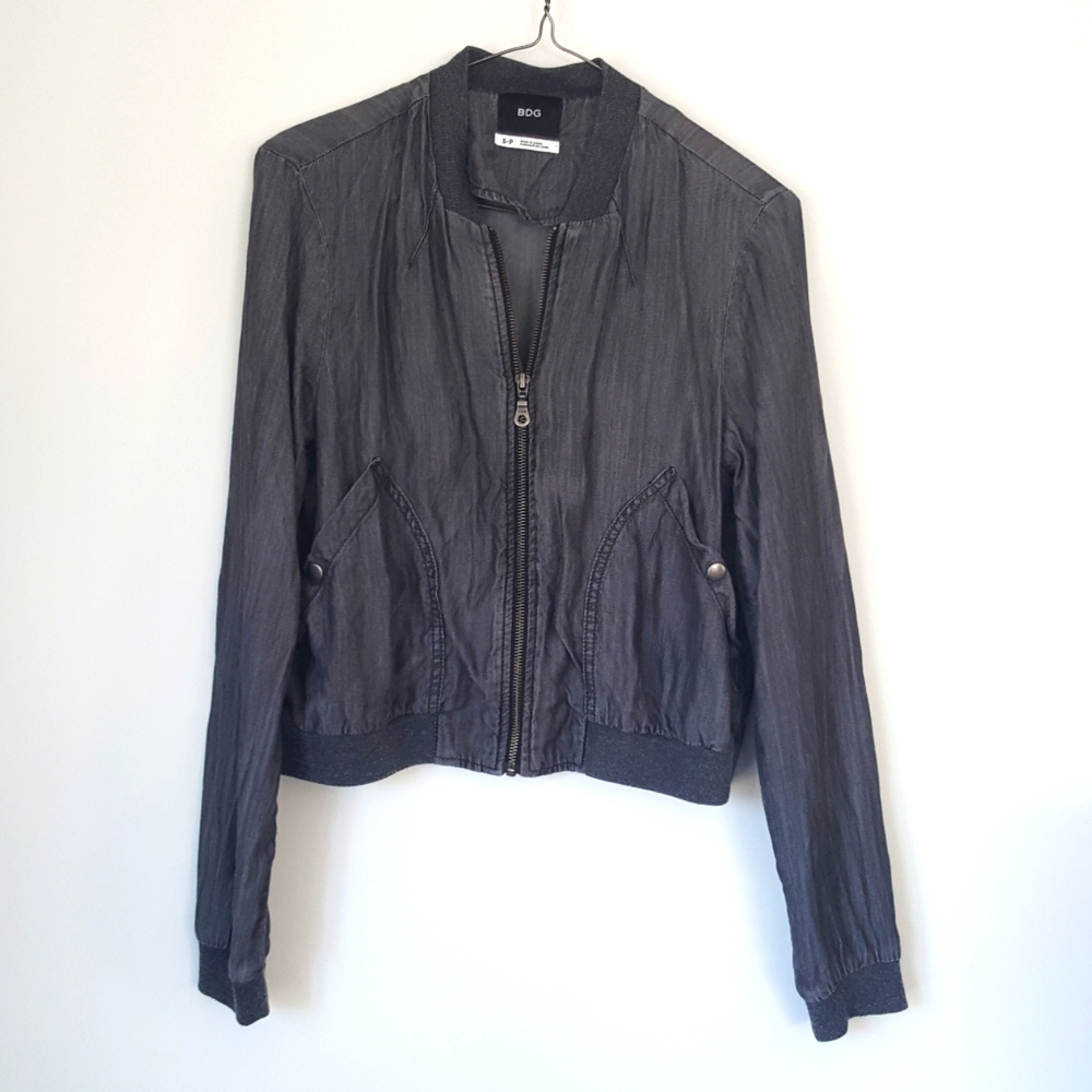 Grey Bomber Jacket from BDG